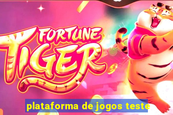 plataforma de jogos teste